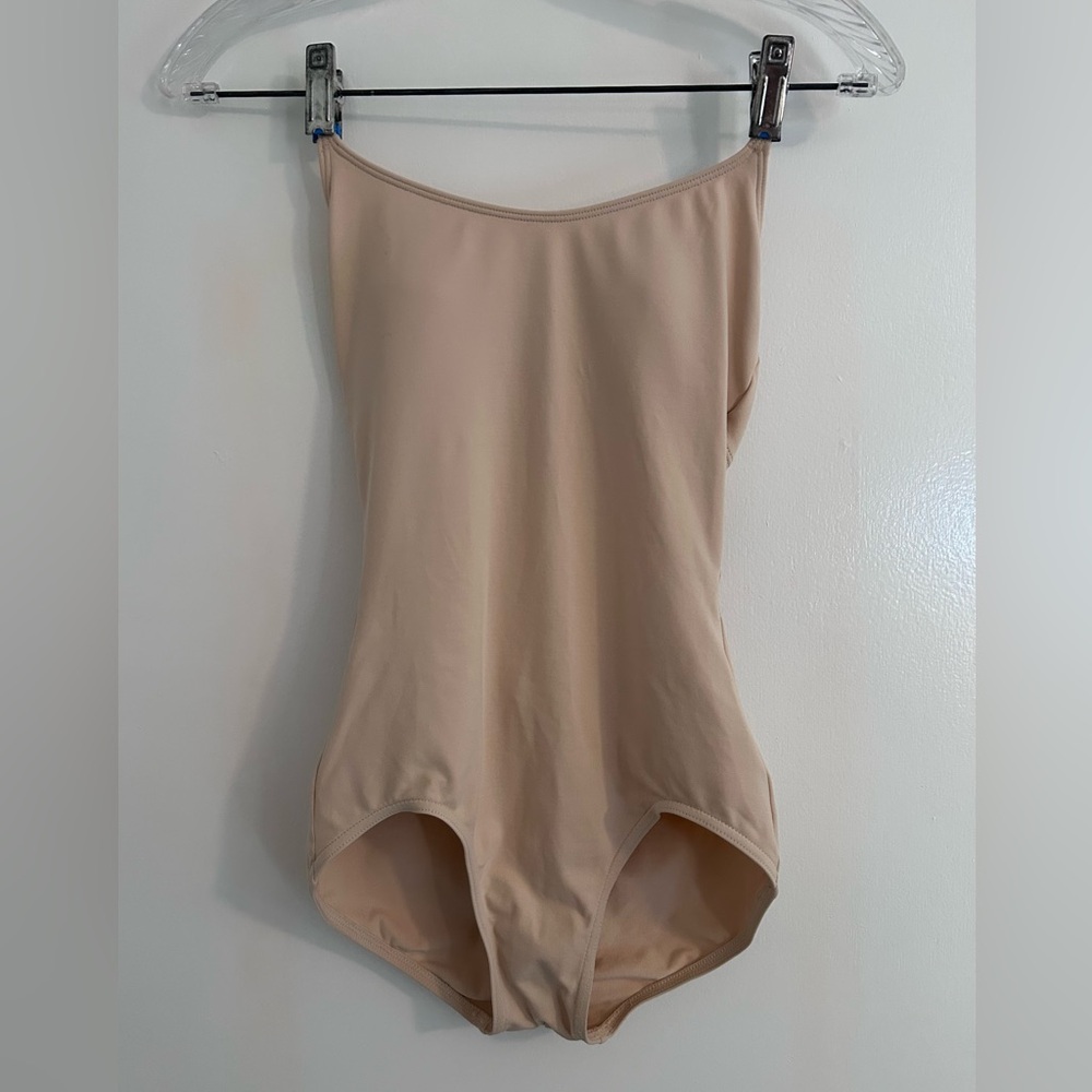 Linden’s Dancewear “3565 Skin Tone Camisole Leotard with Support BraTek”
